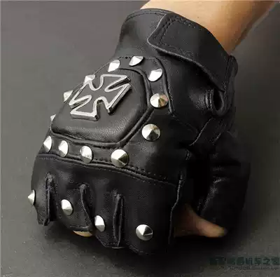 Overseas spot Harley motorcycle gloves Motorcycle knight riding summer breathable half-finger gloves