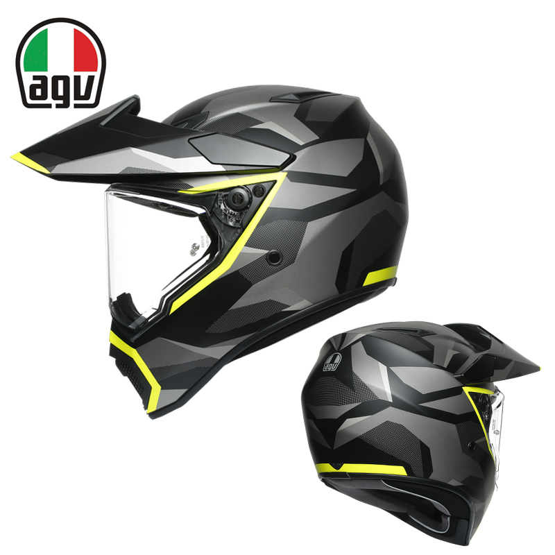 agv AX9 locomotive helmet men and women knight riding motorcyclist cross-country full-covered anti-fog carbon fiber pull helmet