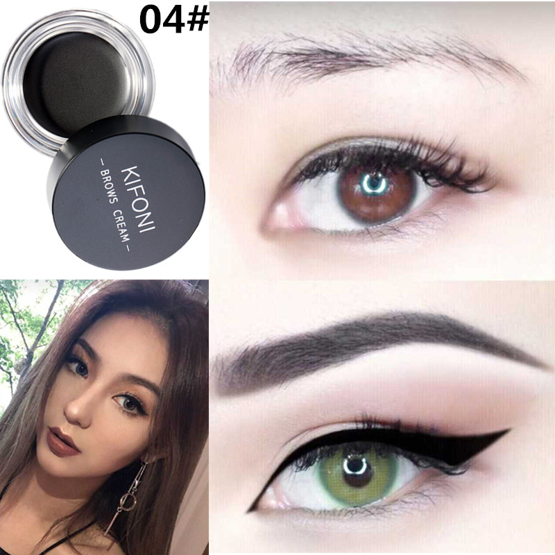 Kem dưỡng lông mày KIFONI Châu Âu và Mỹ Kem nhuộm lông mày màu đen lâu trôi không thấm nước không đánh dấu không nở bột lông mày bút chì chính hãng chì kẻ mày innisfree auto eyebrow pencil