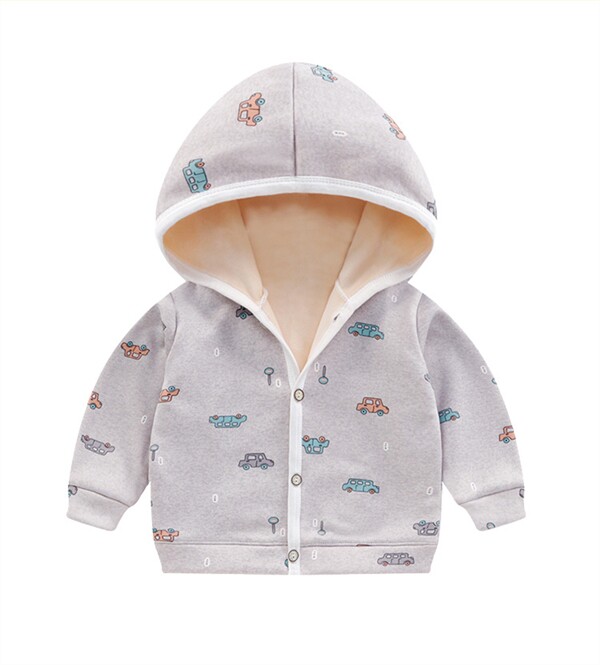 Детский демисезонный пуховик для мальчиков, утепленная куртка, толстовка с капюшоном для раннего возраста, кардиган, детская одежда 