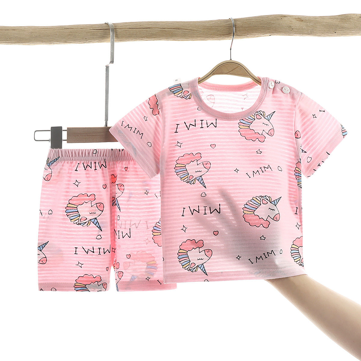 Children's short-sleeved suit 2022 new summer cotton t-shirt baby boys and girls clothing Korean baby clothes