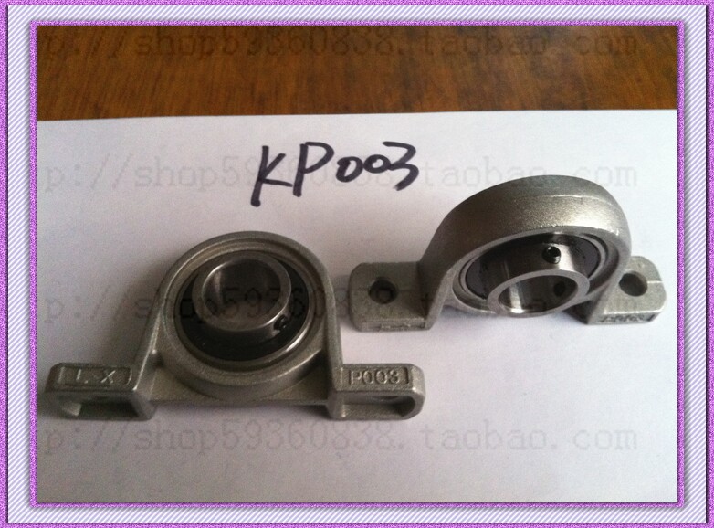 Small bearing seat with seat bearing Zinc alloy miniature seated bearing KP003=inner diameter 17MM vertical optical axis