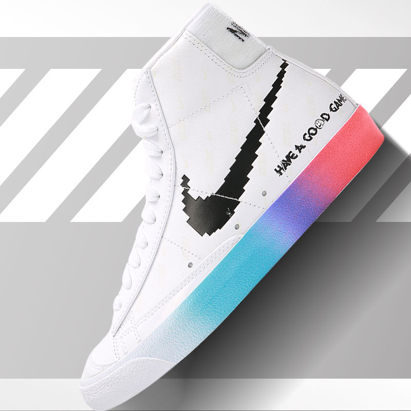 Nike W Blazer Mid'77 Video Game Pixel Reflective Luminous Women's Sneakers Dc3281-101