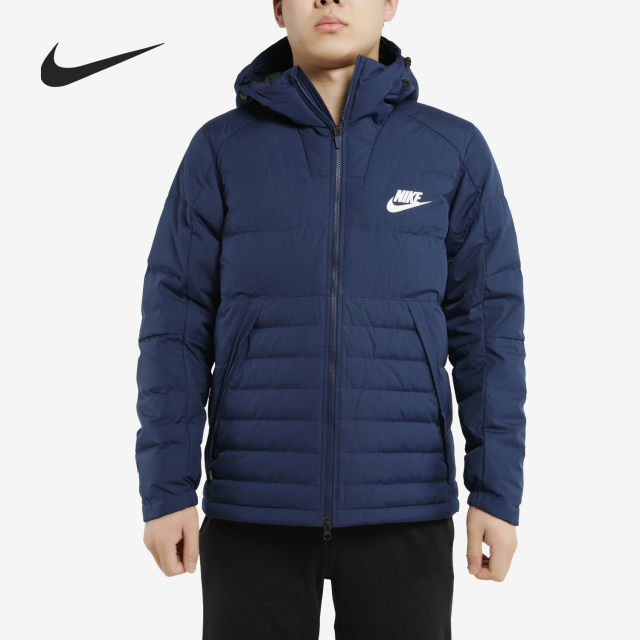 Nike/Nike ຂອງແທ້ NSWDOWNJACKET ກິລາຜູ້ຊາຍແລະ leisure ອົບອຸ່ນລົງ jacket AJ7947