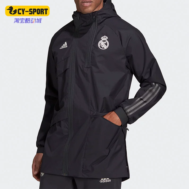 Adidas/ Adidas Модная футбольная толстовка с капюшоном, куртка
