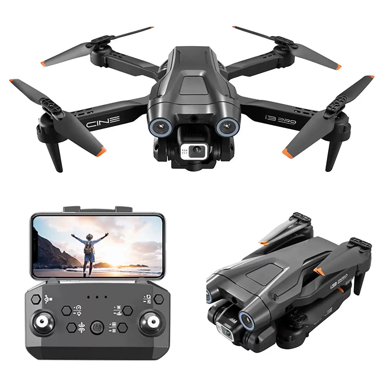 I3 Pro RC Drone 4K HD Dual ESC Camera Optical Flow Positioni
