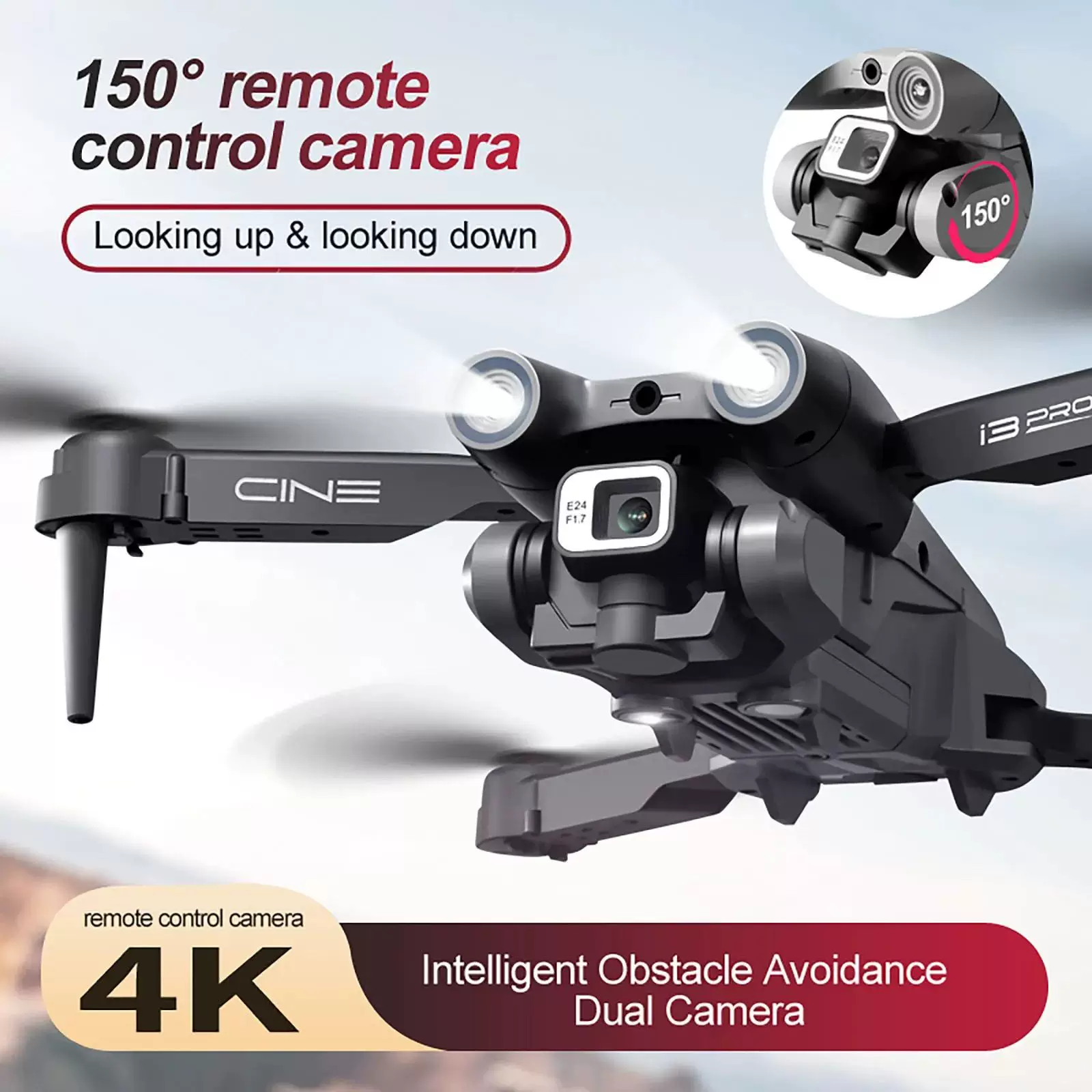I3 Pro RC Drone 4K HD Dual ESC Camera Optical Flow Positioni