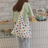 [闊╃郴chic鍙埍鍗曡偐鎵嬫彁娉㈢偣甯嗗竷鍖呰喘鐗╄鎵嬫彁瀛︾敓闊╃増鍘熷ulzzang]