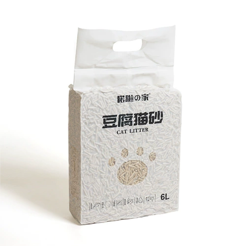 Предназначенный тофу тофу кошачий мусор Большие частицы сгруппируются вместе, чтобы растворить без пыли водяной персиковой кот песок сильно поглощает воду