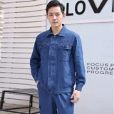 Тонкая джинсовая летняя одежда, износостойкий хлопковый летний комбинезон, защита от ожогов