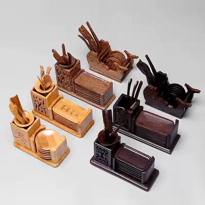 Tea clip Kung Fu tea set Tea ceremony Six gentlemen set tea art combination accessories Teacup Tea clip Bamboo tweezers