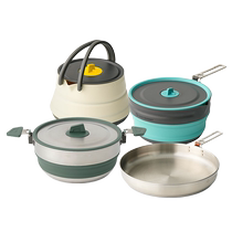 seatosummit outdoor camping cookware camping portable folding stainless steel frying pan cooking pot outdoor kettle