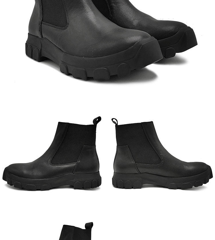 Martens, кожаные высокие сапоги для отдыха, челси, из натуральной кожи 