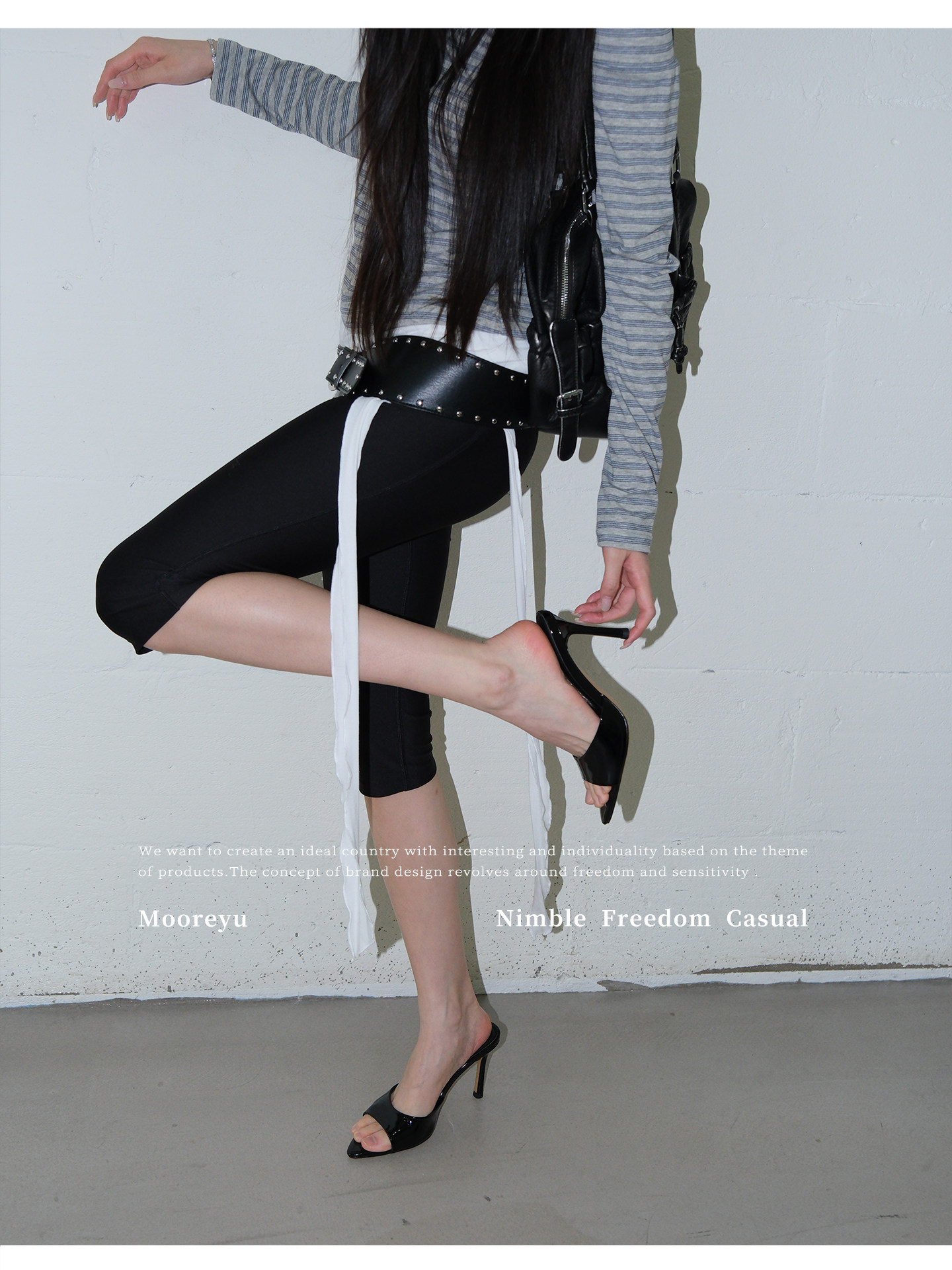 Mooreyu Open-Toe Stiletto Heel Sandal