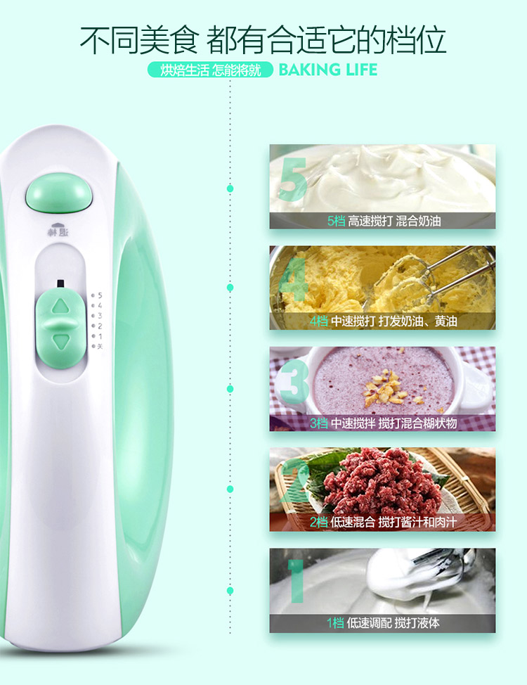 Máy đánh trứng trứng điện gia dụng và mì kem nướng mini mixer eggbeater cầm tay công suất cao - Máy trộn điện máy đánh trứng megastar
