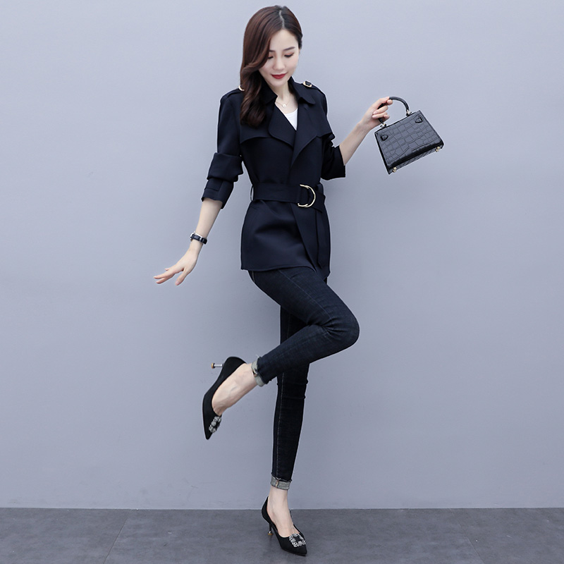 Windbreaker women's mid-length autumn clothing 2020 new women's clothing spring and autumn fashion foreign style all-match small coat