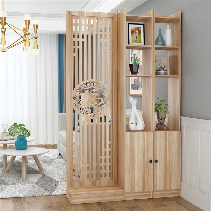 Entry into the door closet closet partition cabinet screen hollow living room decorated wine cabinet minimalist modern small household type new Chinese style