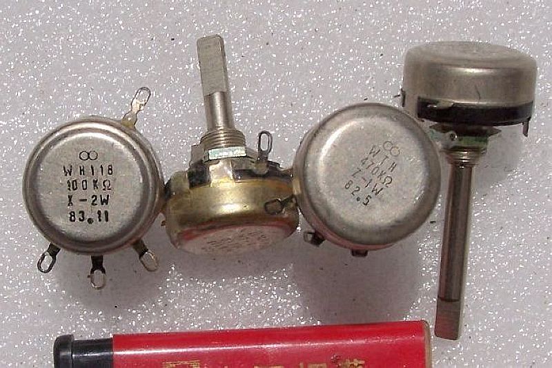 Double ring card WTH long handle carbon film potentiometers 100K 470K full copper and so on 