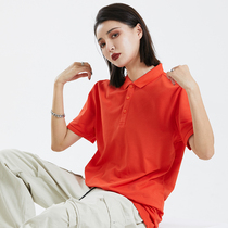 Customized polo shirt hotel front desk work clothes short sleeve dining hot pot milk tea fast food restaurant custom work clothes printing logo