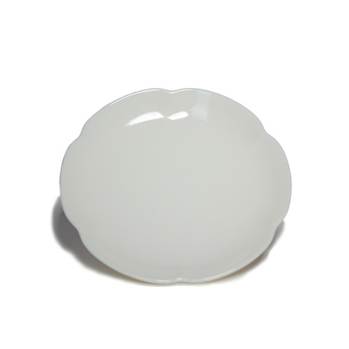 Taiwan pottery master Cai Xiaofang Xiaofang kiln tooth white sunflower mouth cup holder small pot bearing pot plate early works