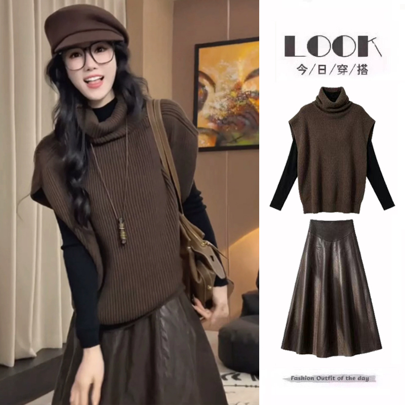 Maternity Wear Autumn Set 2026 New Style Dress Stylish Top Vest High-End Half Skirt Autumn and Winter Maternity Wear Autumn Set 2026 New Style Dress Stylish Top Vest High-End Half Skirt Autumn and Winter