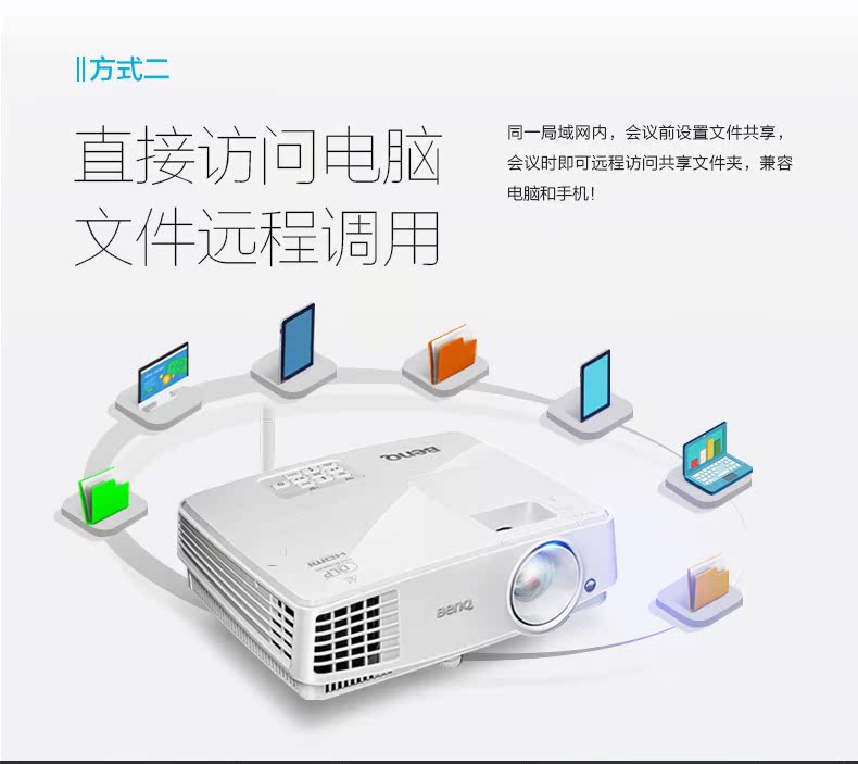 Máy chiếu thông minh BenQ BenQ E560 máy chiếu văn phòng kinh doanh không dây wifi HD máy chiếu đào tạo tại nhà - Máy chiếu