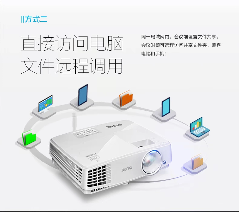 Máy chiếu thông minh BenQ BenQ E560 máy chiếu văn phòng kinh doanh không dây wifi HD máy chiếu đào tạo tại nhà - Máy chiếu