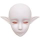 bjd makeup practice doll head 60 cm 3 points white skin elf doll no makeup novice modified makeup face hand-painted practice enamel