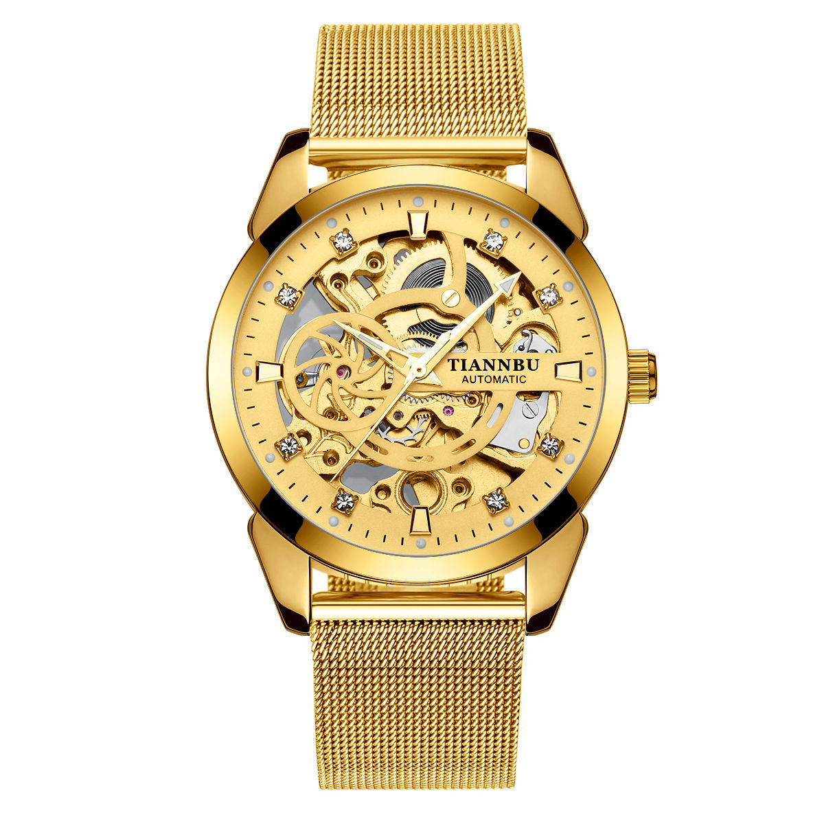 Concept Mechanical Men's Fully Automatic Hollow out Sports Trend Student Fashion Watch_voghion.com