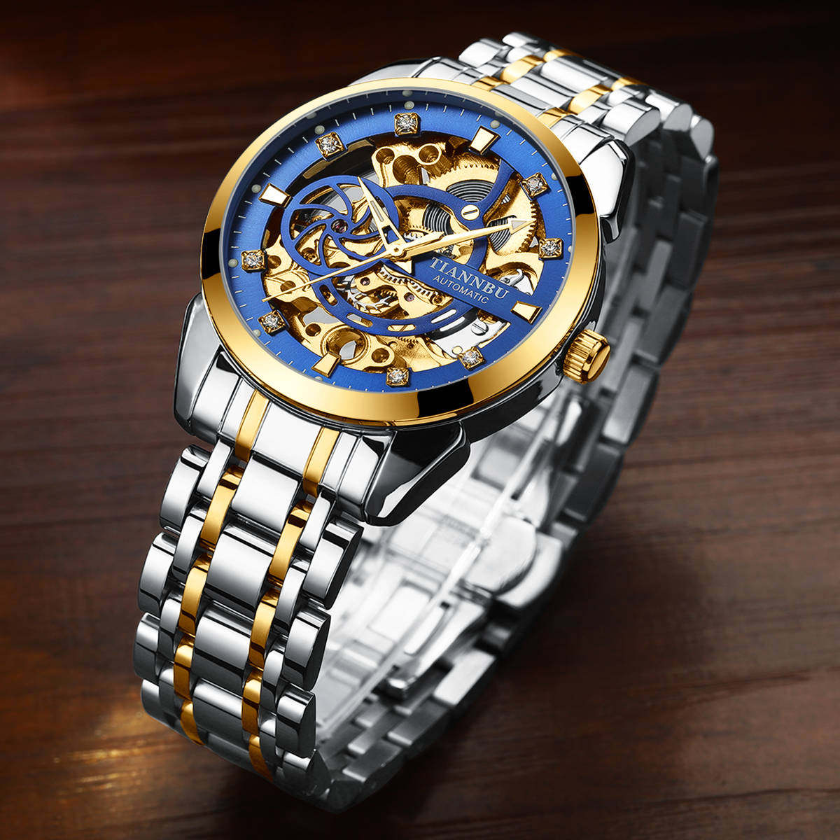 Concept Mechanical Men's Fully Automatic Hollow out Sports Trend Student Fashion Watch_voghion.com