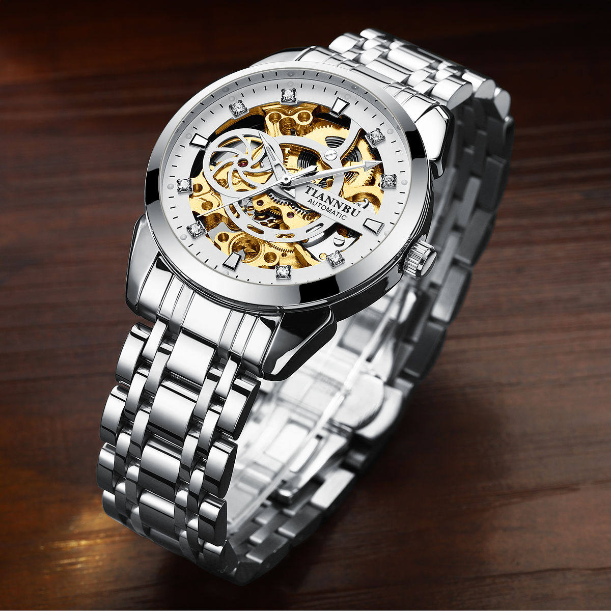 Concept Mechanical Men's Fully Automatic Hollow out Sports Trend Student Fashion Watch_voghion.com