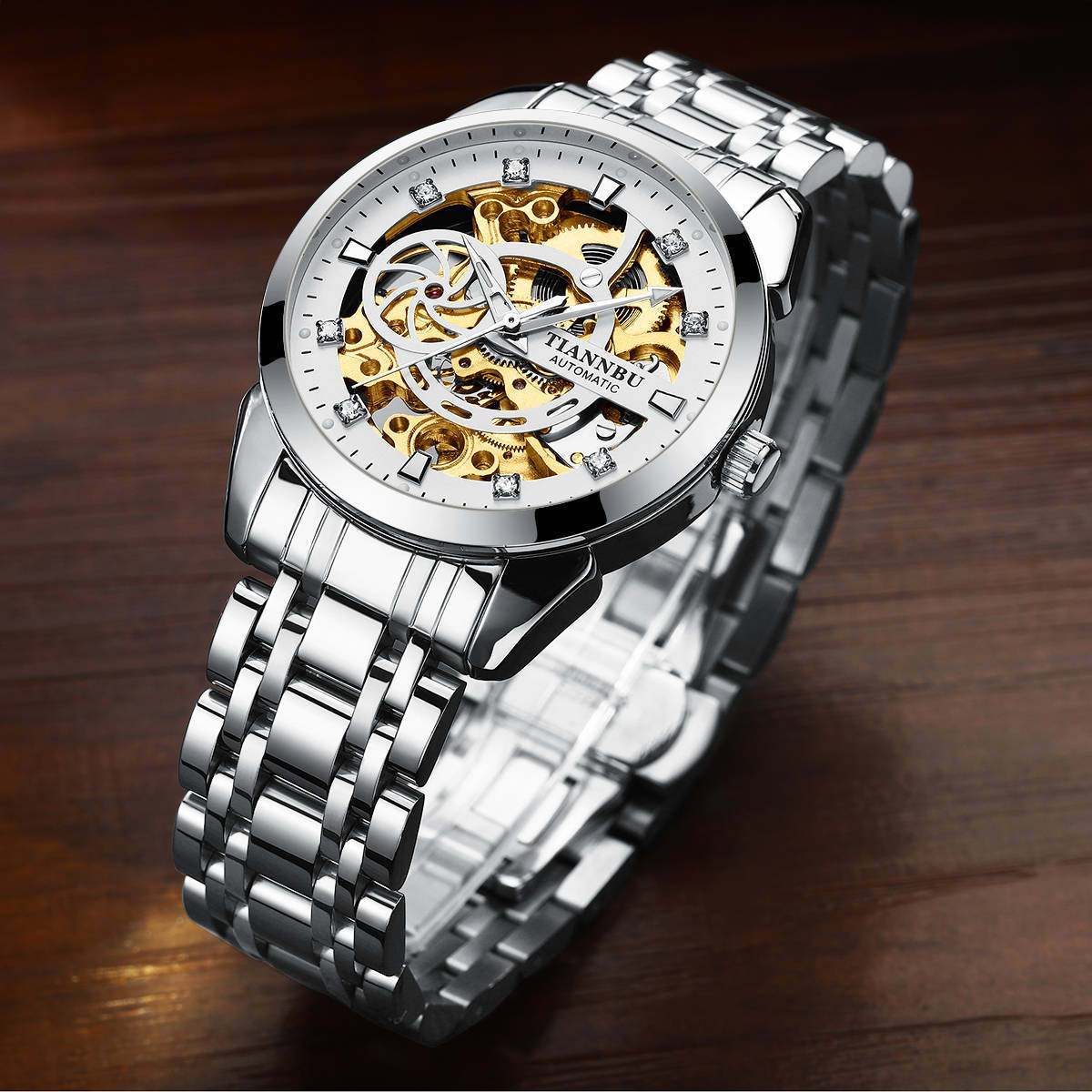 Concept Mechanical Men's Fully Automatic Hollow out Sports Trend Student Fashion Watch_voghion.com