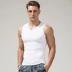 Áo vest nam dáng rộng, dáng ôm sát cổ chữ V cotton trẻ trung thể thao thể thao bó sát không tay áo không tay nam Lót