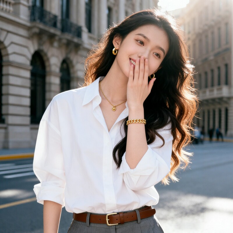 White Long-Sleeved Shirt for Women, High-End Spring and Autumn New Style, Loose Casual Top, Basic Style, Commuter Style Professional Shirt White Long-Sleeved Shirt for Women, High-End Spring and Autumn New Style, Loose Casual Top, Basic Style, Commuter Style Professional Shirt