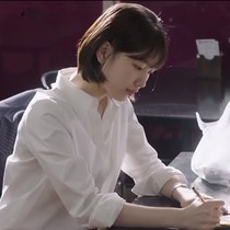 Foundation Square Collar White Shirt Woman Long Sleeve Loose Casual 100 Hitch 2022 Summer Thin blouses with a little crowdsourced design