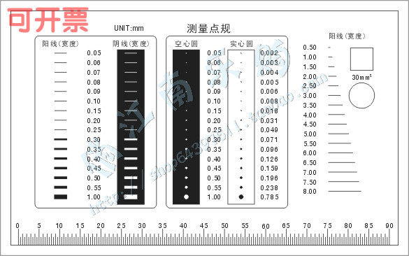 Point Gauge Yang Wire Gauge Foreign Body Comparison Card Dirt Points Card Gauge Appearance Defects Ratio to Benchmark Inspection Chest Card Size