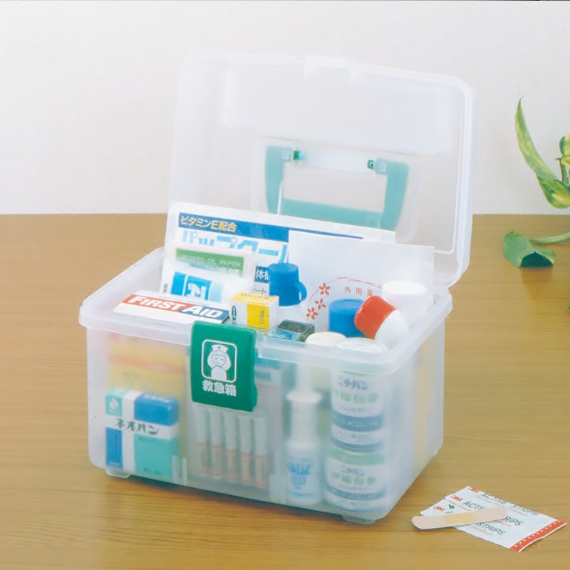 Japan IRISIRIS Home Medicine Box Box Multilayer Small Number Hygiene Alice Emergency plastic storage tank