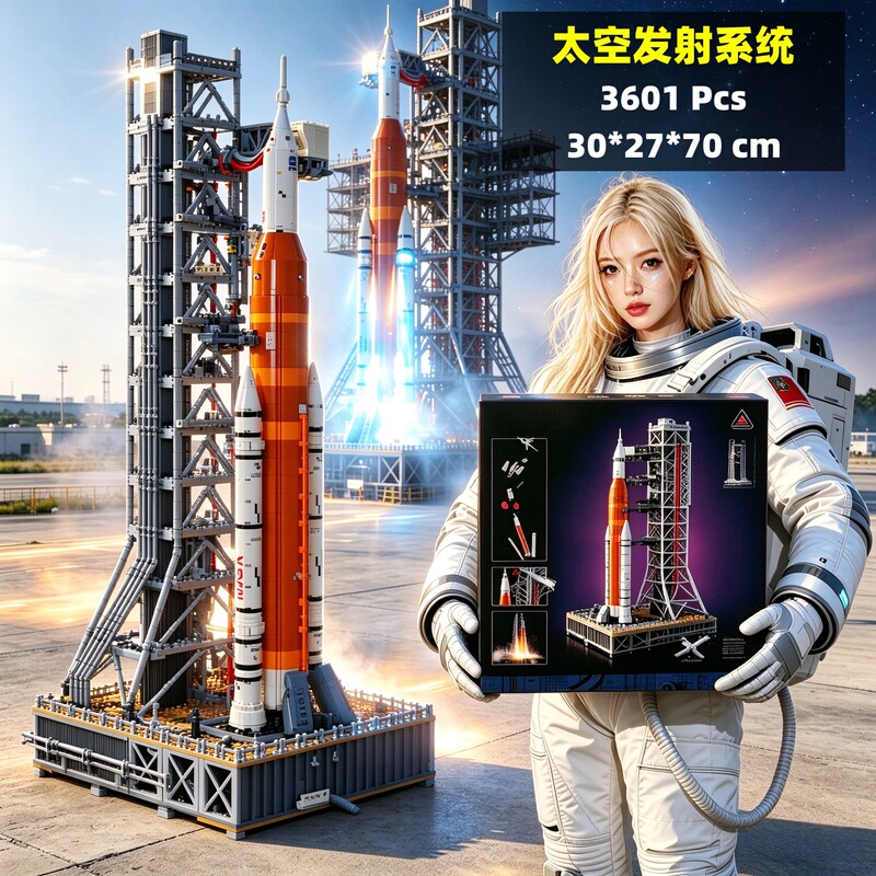 Nasa Artemis Space Launch System Rocket Boys' Educational Building Block Toy Model Nasa Artemis Space Launch System Rocket Boys' Educational Building Block Toy Model