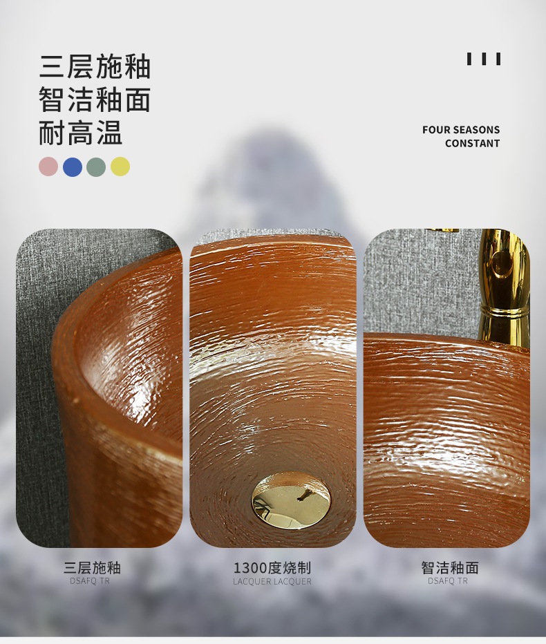 King beautiful ceramic balcony column vertical lavabo Nordic toilet basin hotel contracted pillar type lavatory