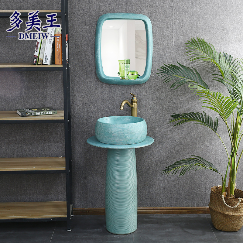 Nordic modern simple one-column wash counter basin cosmetic room floor-style creative wash basin