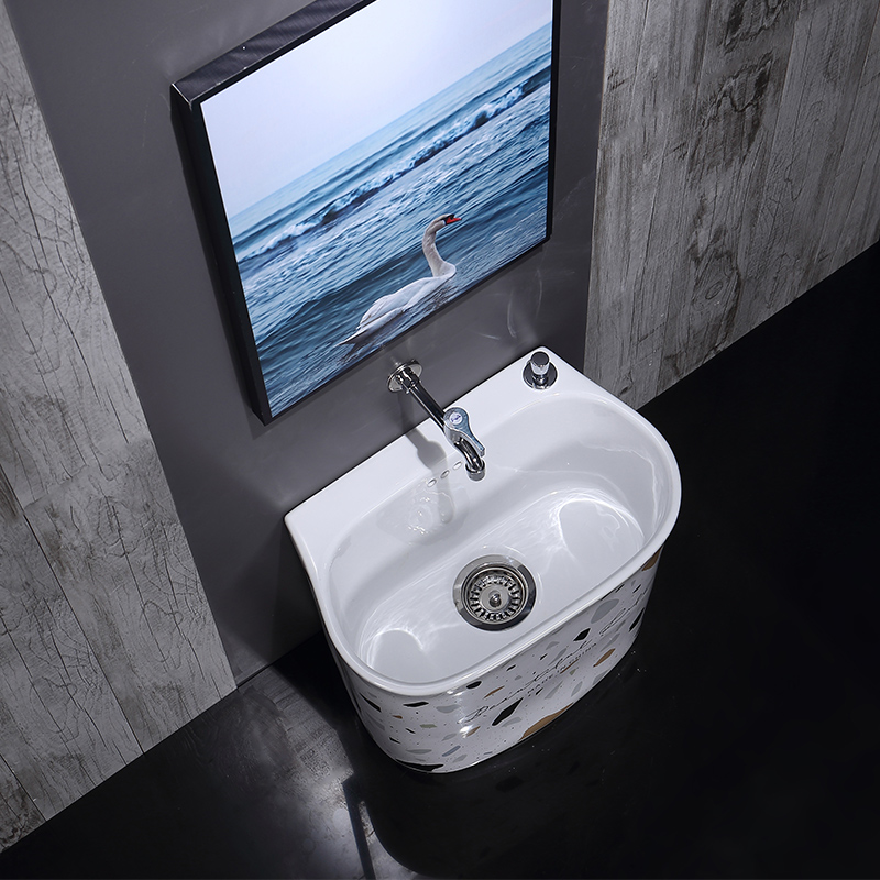 King beautiful Nordic balcony for wash the mop pool ceramic toilet bowl household large mop mop mop pool tank