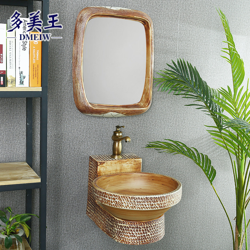 Tom wang xin Chinese ceramic art wall toilet lavabo retro balcony for wash basin sink