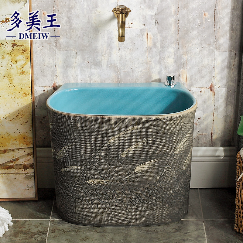 Multi-beauty King Makeup Room Mop Pool Balcony Mop Pool Ceramic Large Pier Cloth Pool Ground Tug Tank Trough Pool Automatic