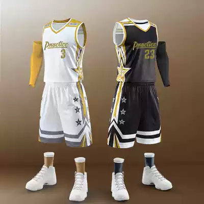 Basketball suit suit Men's custom team uniform summer training sports light cricket suit diy personalized ball suit set custom