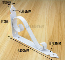 Thickened marble countertop triangle support bracket wrought iron bookshelf layer shelf fixed load bearing bracket