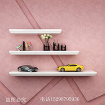 Customized paint European style one-character shelf partition shelf wall hanging set-top box frame board shelf board shelf flower stand