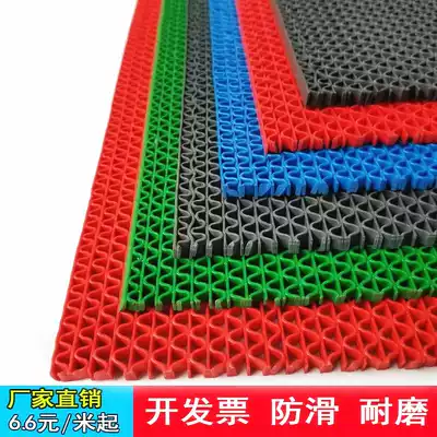Bathroom non-slip mat Kitchen powder room Toilet Shower Hollow waterproof plastic PVC carpet door mat Floor mat