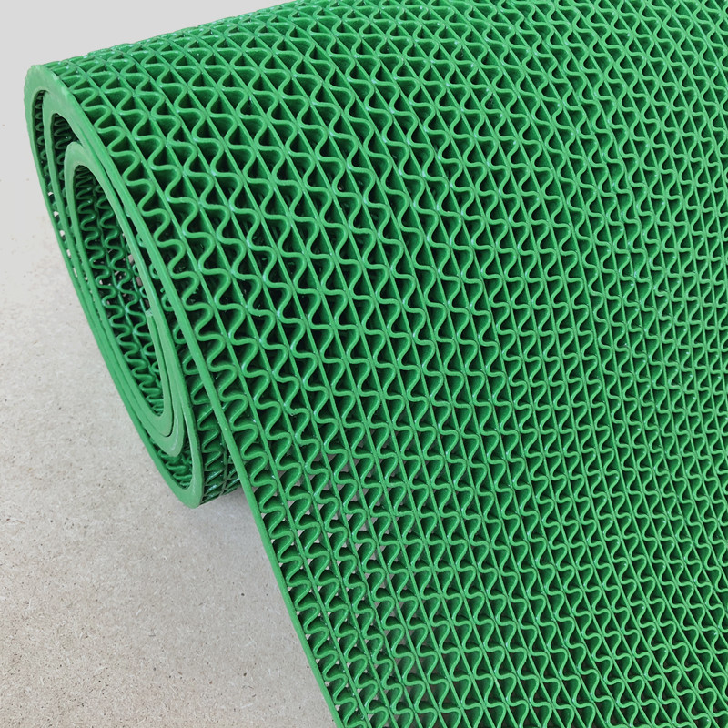 PVC nhựa trượt mat phòng tắm nhà vệ sinh thảm đỏ hình chữ S rỗng lưới mat chống thấm thảm không trơn trượt bếp - Thảm sàn thảm đá siêu thấm
