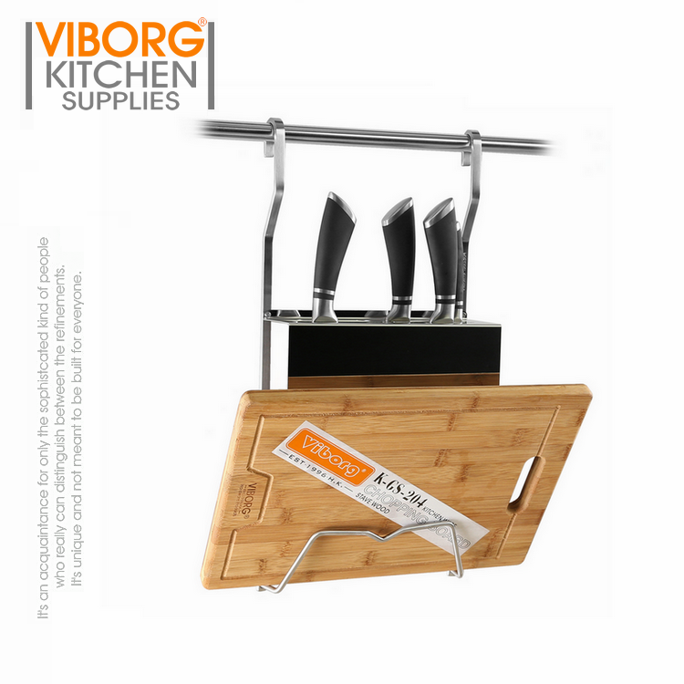 Hong Kong Domain Fort 304 Stainless Steel Kitchen Knife Holder Kitchen Wall Hook-Type Knife Holder 6113A-Taobao