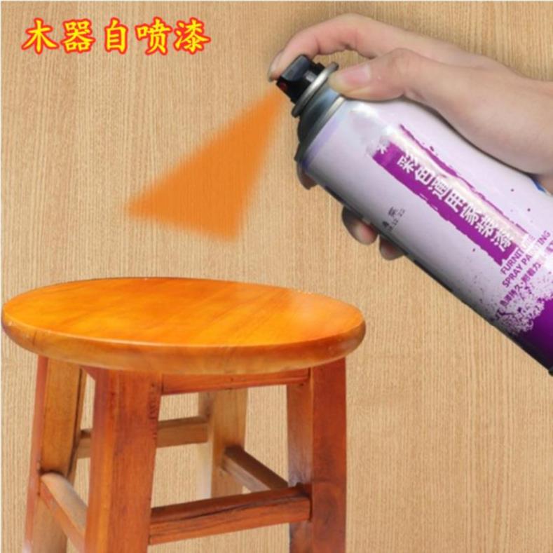 Spray Paint Spray Jars Furniture Paint Wood Wood Grain Solid Wood Table Red Brown White Face Lacquered Finish Color 